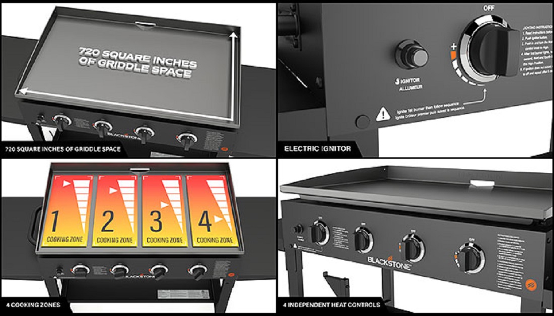 Blackstone 36 in. Propane Gas Griddle Cooking Station1554 The Home Depot